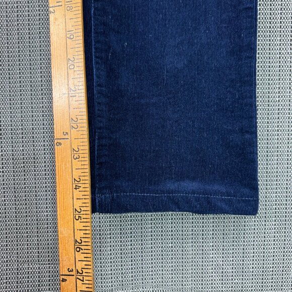 Talbots Womens Flattering 5-Pocket Straight Corduroy Pants Size 2P Navy Blue - Picture 6 of 11